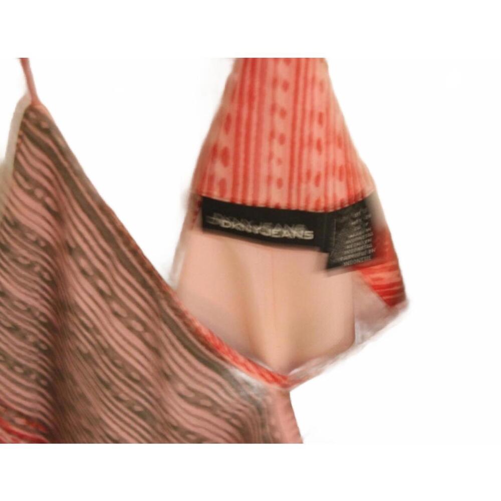 Dkny Pink Pattern Flowing Strappy Shift Summer Dr… - image 6